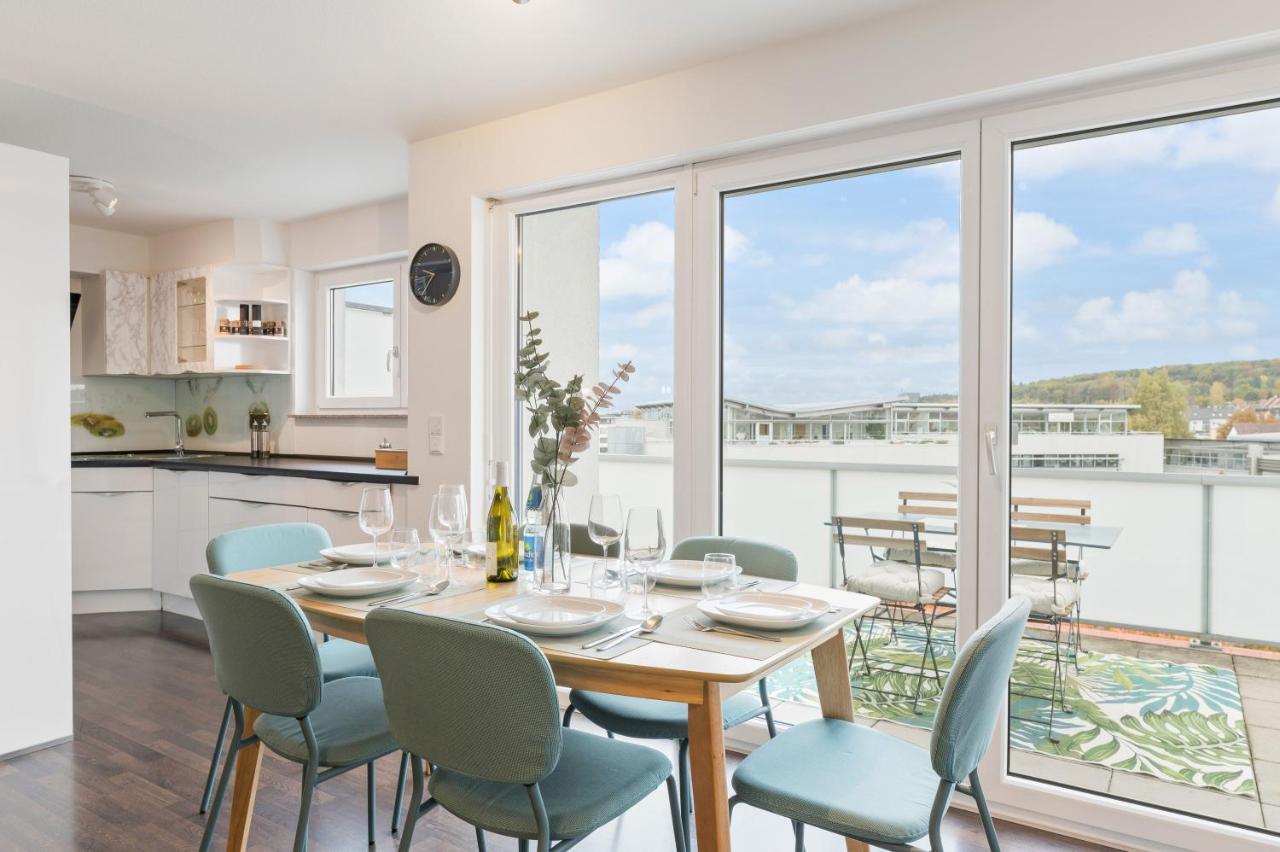 Design-Apartment - Kueche - Dachterrasse - Zentral Leinfelden-Echterdingen Eksteriør bilde